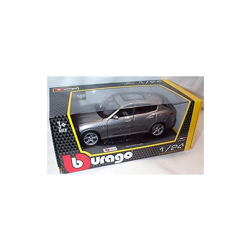 Burago MA'SER'AT'I Levante in silver car 1:24 scale diecast model
