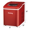 COSTWAY Countertop Ice Maker, 26Lbs/24H Portable Ice Machine with Self-Cleaning