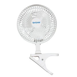 Hurricane Classic 6 Inch Clip Fan, 2 Speed Portable Desk Table Fan with Tilt, White