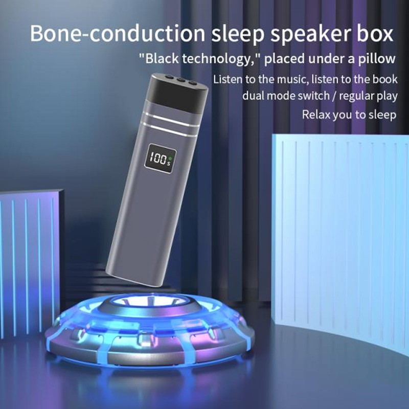 Bone Conduction Bluetooth Pillow Speaker Multifunctional Stereo Sound Deep Bass