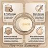 6 Pack Round Wooden Discs, Unfinished Wood Circles for Crafts