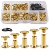 YIXISI 80 Set M5 x 4/6/8/10/12 mm Chicago Binding Screws