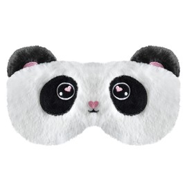 Mezeic Cute Sleeping Masks Cartoon Animal Eye Mask Soft Plush Sleep Mask Travel Blindfold Eye Cover Funny Novelty Eye Shade for Kids Girls and Adult (Panda)