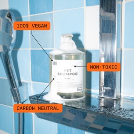 DedCool Natural Tear-Free Pet Shampoo for Sensitive Skin, Hypoallergenic, Dry Skin & Itch Relief, Deodorizing Shampoo & Conditioner for Dogs & Cats, Vegan, Clean, Non-Toxic (01 Taunt, 16.9 oz)