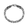 CEKAMA 925 Sterling Silver Bracelet for Men & Boys Matte