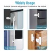 Pack of 1 Fridge Lock, 2 Pieces Fridge Door Closer,
