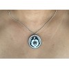 Zodiac Leo Lion Necklace - 3D Printed Charm - .925