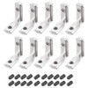 sourcing map Interior Joint Bracket, Inside Corner Connector 2020 Series