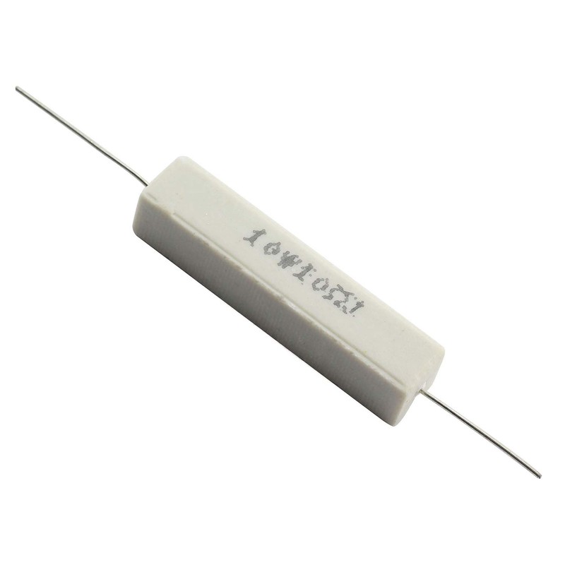 Tegg 10PCS Cement Resistors 10W Horizontal 10 ohm 5% Ceramic