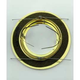 ECO Lighting  6 Inch, Par38 Br40 Adjustable Gimbal Ring Trim  Recessed Can Light,Finish Gold