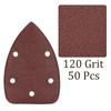 Kozelo 50pcs Mouse Sander Detail Sandpaper - [120 Grit, 3.5"