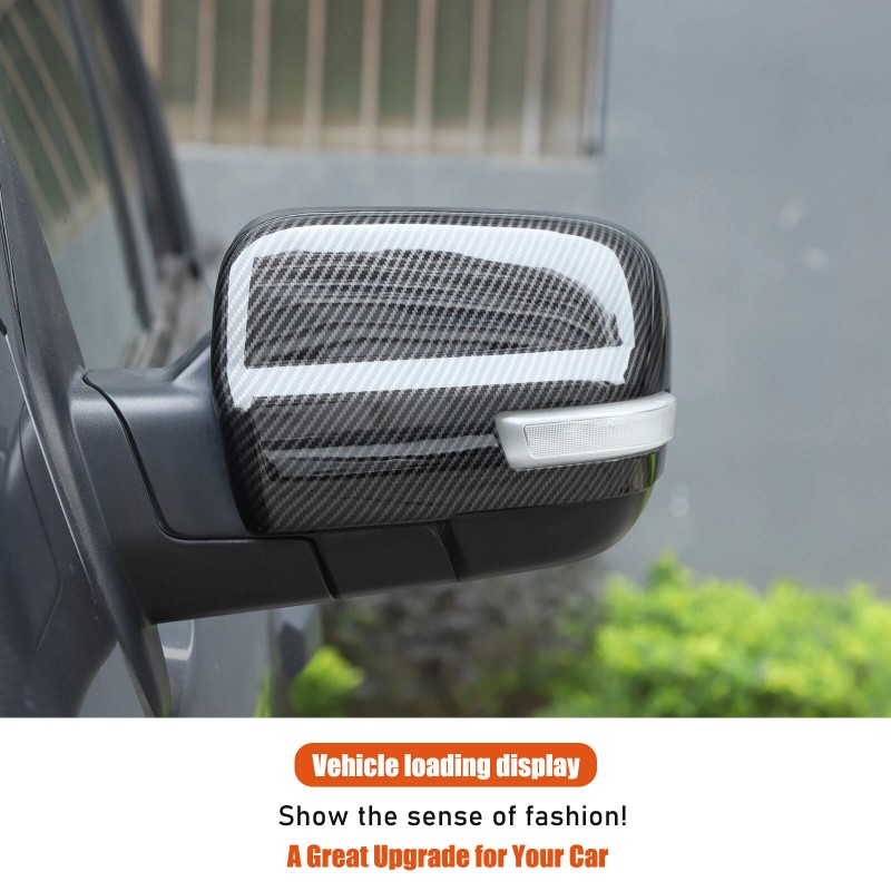 Carbon Side Rearview Mirror Cover Cap For Nissan TITAN 2016-2023