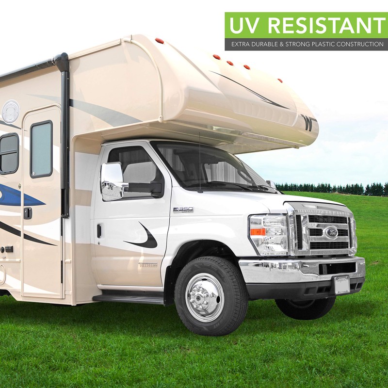 RV Trailer Camper 5th Wheel White 8.5" Round Scare Porch