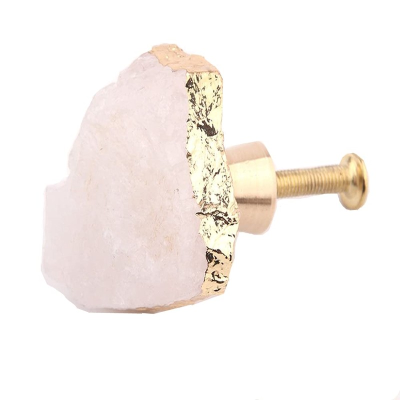 BMTick 4 Pack DIY Natural Rough Copper Crystals with Brushed