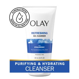 Olay Regenerist Hyaluronic + Peptide 24 Face Wash, Fragrance-Free, 5.0 o