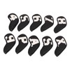 10pcs set PU Waterproof Golf Club Iron Cover Fine Sewing