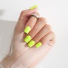 KQueenest Neon Green Press On Nails Short Square - Acrylic