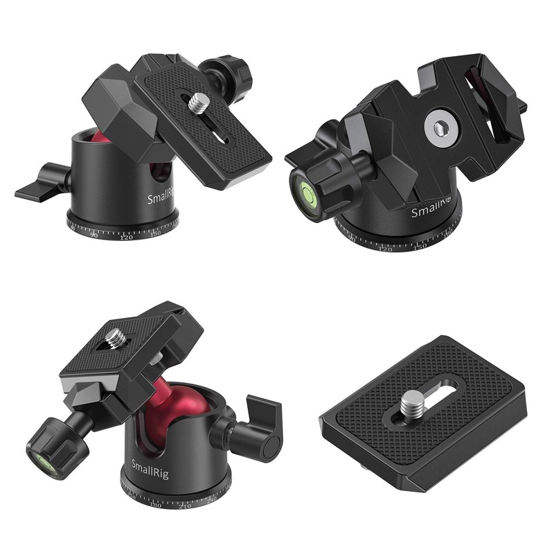 SMALLRIG Mini Ball Head 360° Panorama with 1/4 Inch Screw