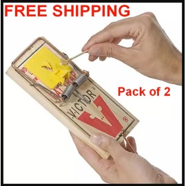 Victor Large Professional Rat Trap, Easy To Set Snap Catch 3-1/4 X 7 (2 Pack)