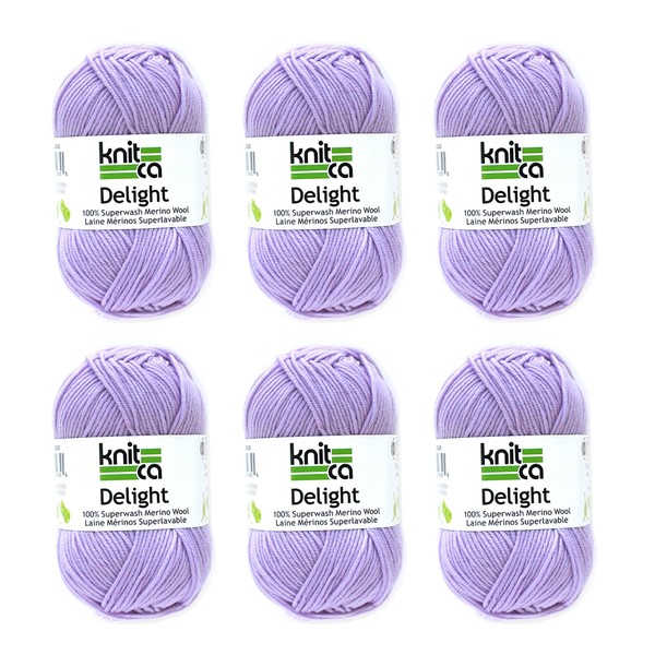 KNITCA SOFT SUPERFINE DELIGHT YARN - 100% MACHINE-WASHABLE MERINO WOOL
