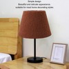 Table Lamp Shade Plush Cloth Tapered Simple Exquisite Lampshade for