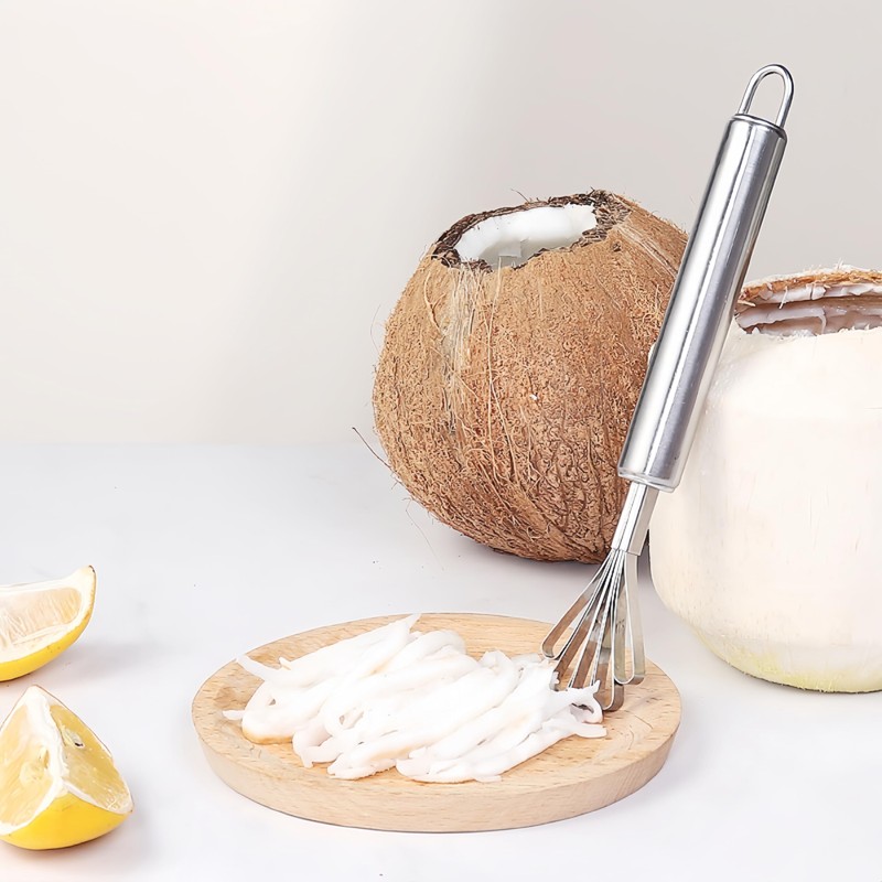 Pack of 2 Stainless Steel Coconut Scraper Durable Coconut Dragon