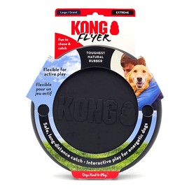 KONG Extreme Flyer LARGE 9" Soft Rubber Frisbee Dog Fetch Toy