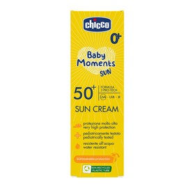 Chicco Sun Cream SPF 50+ for Kids Waterproof Excellent Protection Against UVA, UVB and Infrared 0 Months +, 75 ml