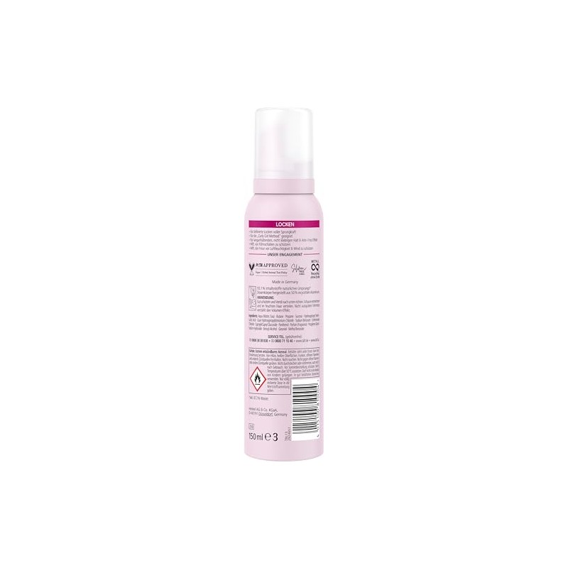Schwarzkopf Taft Foaming Curls (2 x 150 ml), Hold Level