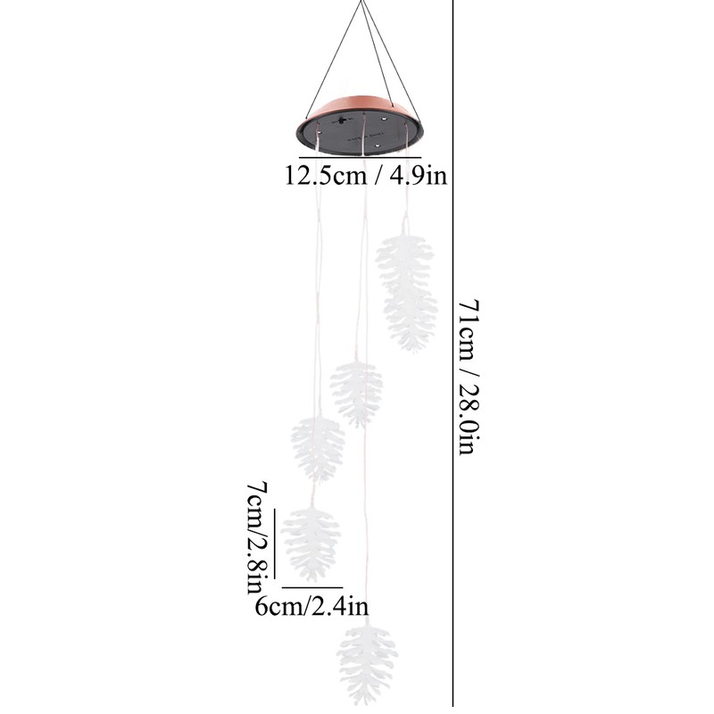 Pine Cones Style Solar Power Sensor LED Light Outdoor Colorful