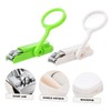 Vaguelly 2pcs Glass Toenail Cutter and Fingernail Clipper Precision Pedicure