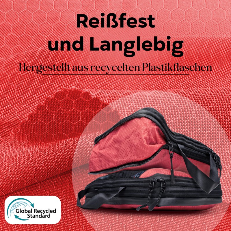 Packing Cubes with Compression for Suitcase and Backpack incl. Pack