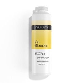 John Frieda Go Blonder Lightening Shampoo 500ml. Large Size Blonde Hair Shampoo for Highlighted Hair Care and Bright Shine