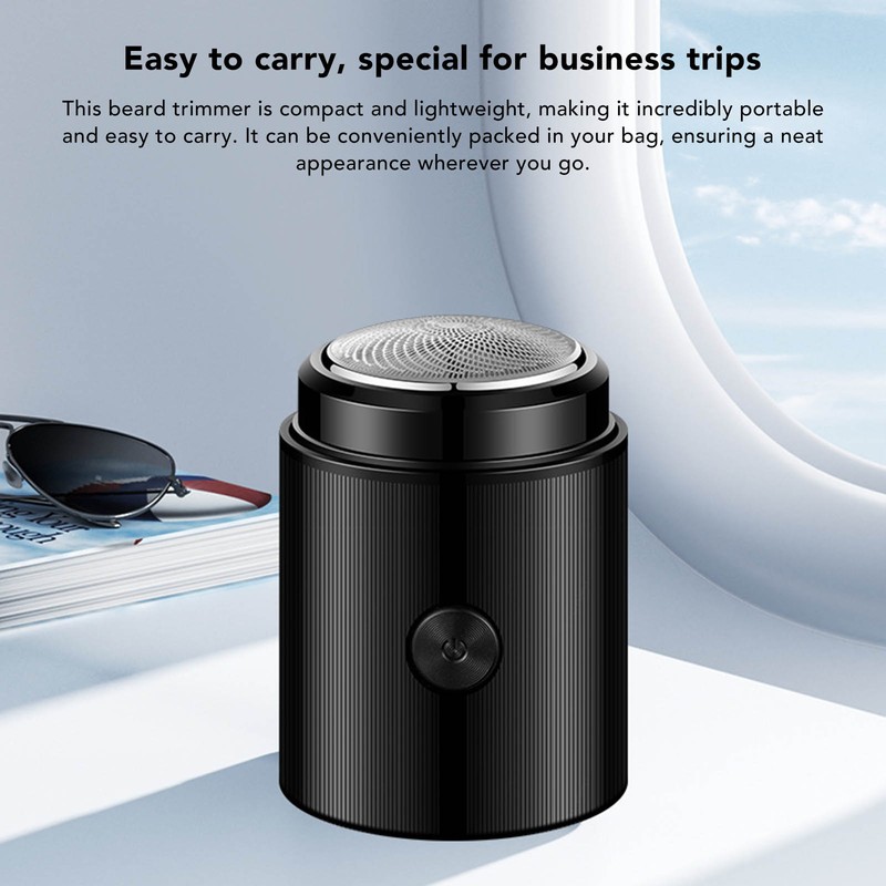 Mini Electric Beard Trimmer for Men Rechargeable Portable Travel Pocket