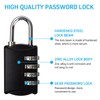 Pack of 4 Padlock Combination Lock, 4 Digit Padlock with