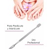Yusibra Bisturi Empujador Para Uñas Manicure Acero Inoxidable