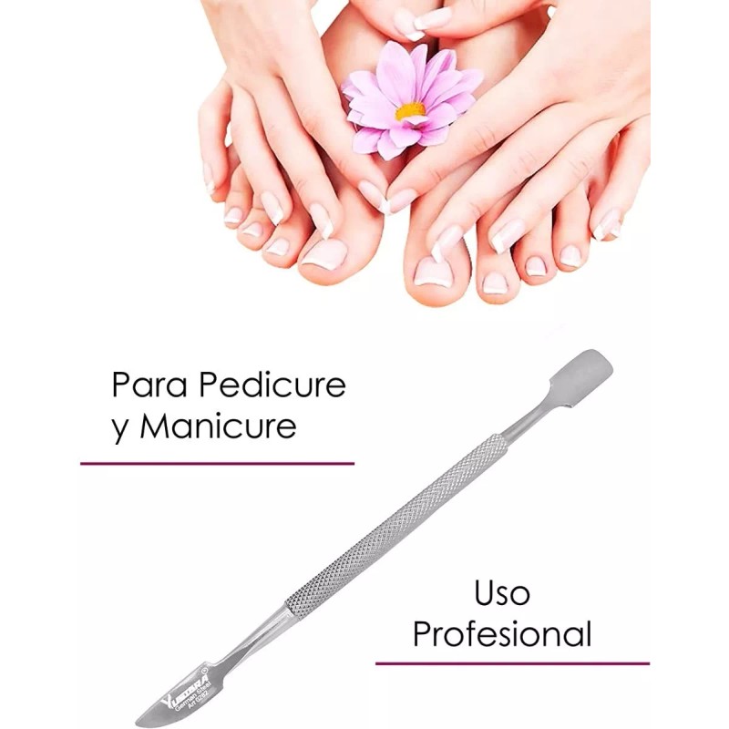 Yusibra Bisturi Empujador Para Uñas Manicure Acero Inoxidable