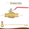 JUWO 1/2" Pex Shut off Valve, 2 Pack Brass 1/2"