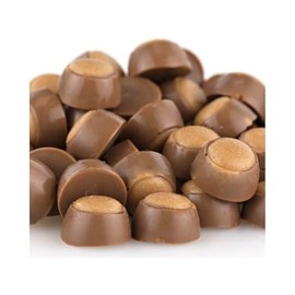 Beulah's Mini Milk Chocolate Peanut Butter Buckeyes, 5 Pound Package, 500 Pieces of Candy