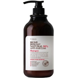 Vivas Biome Brewer's Yeast Natural Hair Loss Relief Shampoo 1000g 2pcs Acne Dead Skin Cooling Pimple Shampoo / 비바스 바이옴 맥주효모 내추럴 탈모완화 샴푸 1000g 2개 여드름 각질 쿨링 뾰루지샴푸
