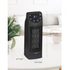 BLACK+DECKER Oscillating Ceramic Desktop Heater with Remote with Adjustable Thermostat,