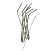 6 Reuseable Stainless Steel Straws & Cleaning Brushes Set
