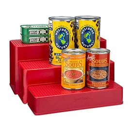 YouCopia Red Can ShelfSteps Organizer, 3 Shelf