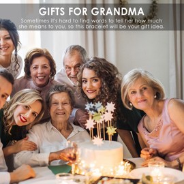 VYYU Grandma Gifts, Infinity Love Bracelet Gifts for Grandma, Grandma Birthday Gifts Christmas Thanksgiving Day Valentins's Day Jewelry Gifts, Grandma Bracelet