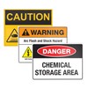 Avery Removable Label Safety Signs, 3-1/2" x 5", Water/Chemical Resistant,