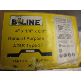 B-LINE 10 B-LINE 41458 4" x 1/4" x 5/8" Metal Grinding Wheel Angle Grinder Disc Type 27