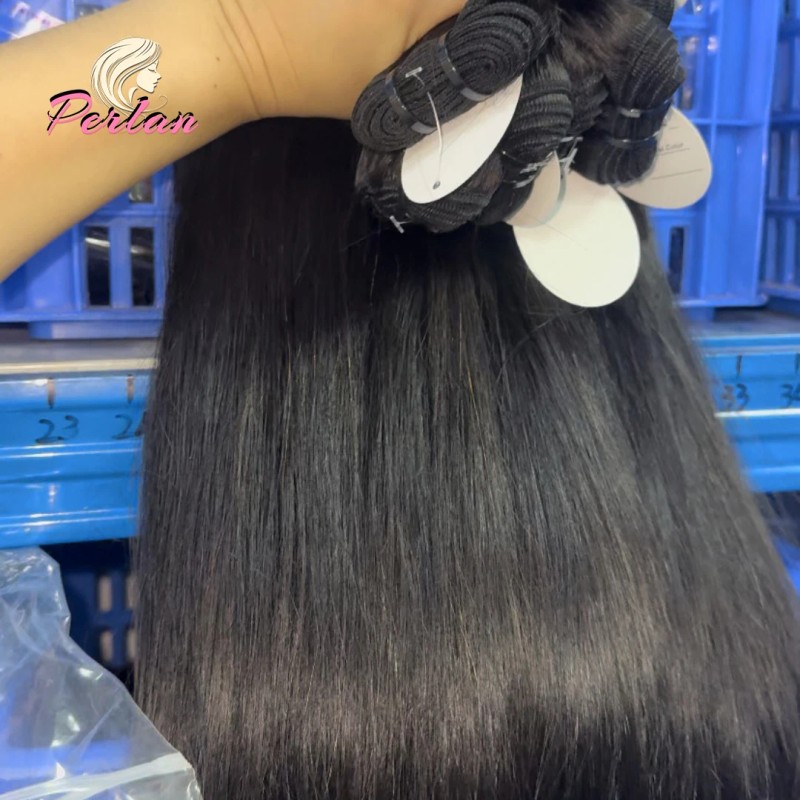 Natual RAW INDIAN HUMAN HAIR TEMPLE EXTENSIONSstyle: Straight, color: Black,