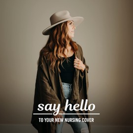 Indi by Kishu Baby Privacy Nursing Cover for Breastfeeding - Fairtrade and GOTS Certified Organic Muslin Nursing Scarf and Shawl (Rust)