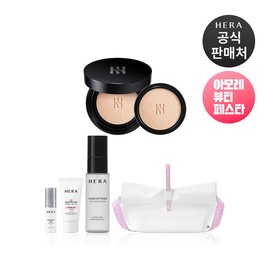 Hera 헤라아뷰페 블랙 쿠션 파운데이션 듀오 SPF34/PA++ (본품15g+리필15g) Hera A Beauty Pay Black Cushion Foundation Duo SPF34/PA++ (Main Product 15g + Refill 15g)
