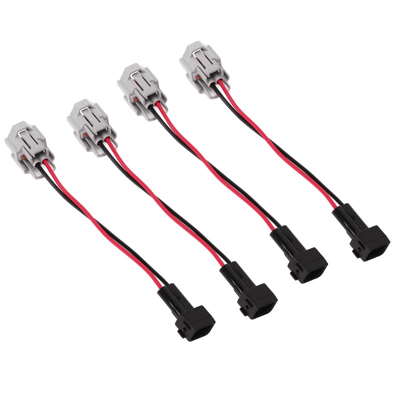 4pcs Fuel Injector Harness Adapter for DENSO Female to EV1